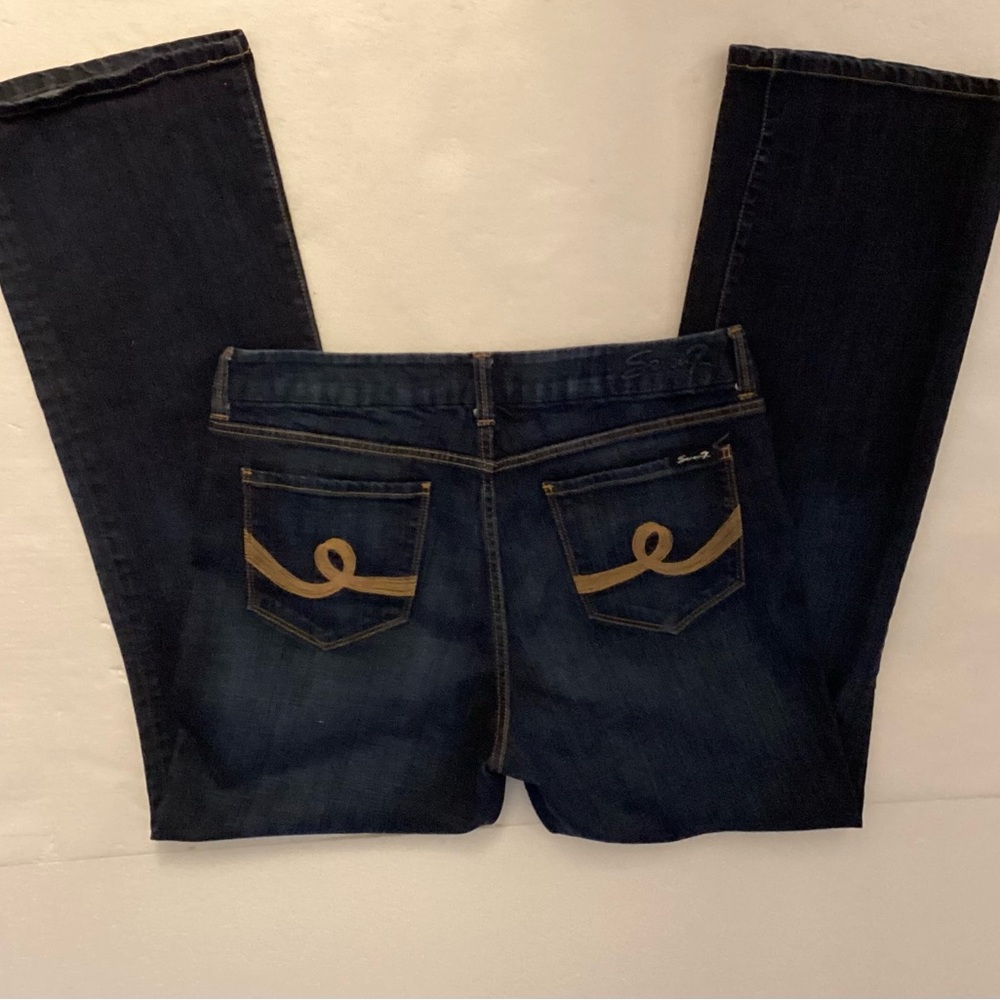 Seven 7 Women’s S12 Mid-rise Dark wash Boot-cut Jeans